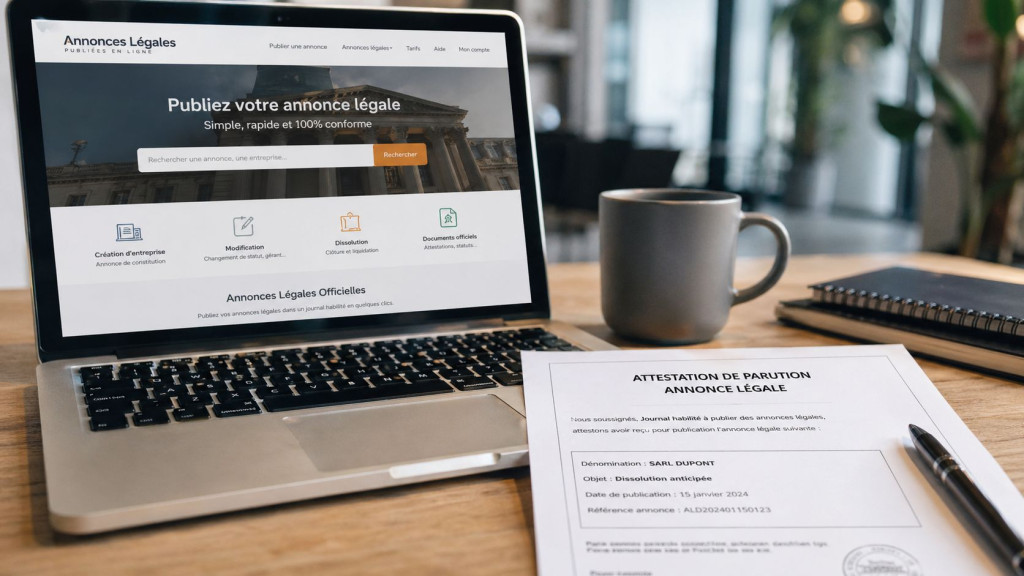 Annonce légale de dissolution : obligations, délais, rédaction et risques